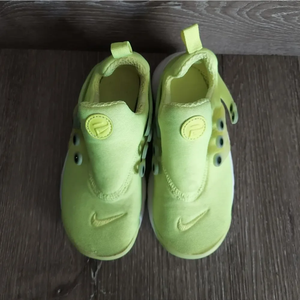 Nike Presto Toddler Volt Yellow Athletic Running Shoes DO1380-700 Size 12C